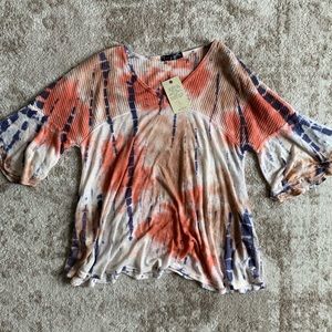 Boho tye dye top